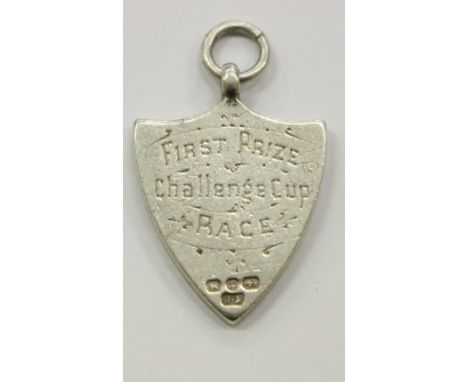 Medal: Sailing 1888 [Portsmouth Regatta] a silver shield shaped Medal, the obverse inscribed "Portsmouth Regatta 1888" the re