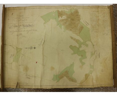 Co. Westmeath: Manuscript Map - Byron (Sam.) cartographer, A Survey of Ballrowan, Kerynstown, &amp; Clonecully in the Barony 