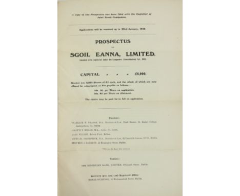 Fulfillment of Pearse's DreamSigned Twice by PearsePearse, P.H.  Sgoil Eanna Limited The original Prospectus and Memorandum o