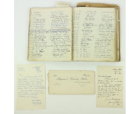 Magonni (J.H.) Magonni's Dancing Studio, Dublin. a thick 4to notebook, titled "Pupils Book," containing thousands of names of