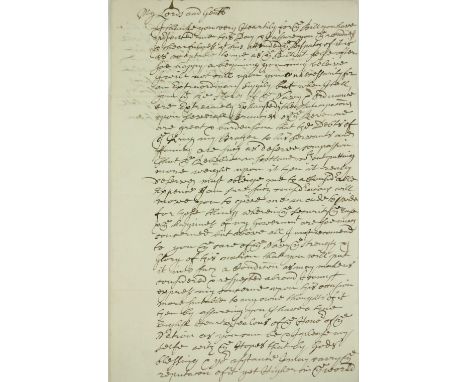 Address to Parliament by King James II [1685?]Manuscript: Draft (incomplete and unsigned, but in a contemporary hand), King J