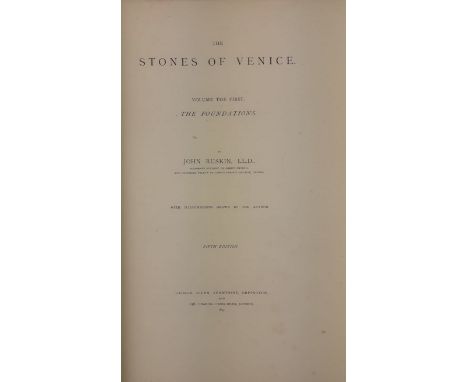 Ruskin (John) The Poems of ... 2 vols. Lg. 4to Orpington (Geo. Allen) 1891. First Collected Edn., ed. by W.G. Collington, ill