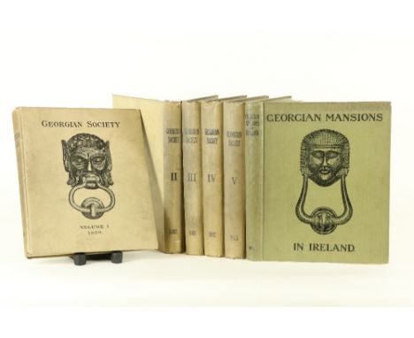 Rare Complete Set of Irish Georgian Society RecordsGeorgian Ireland: The Georgian Society Records of Eighteenth-Century Domes