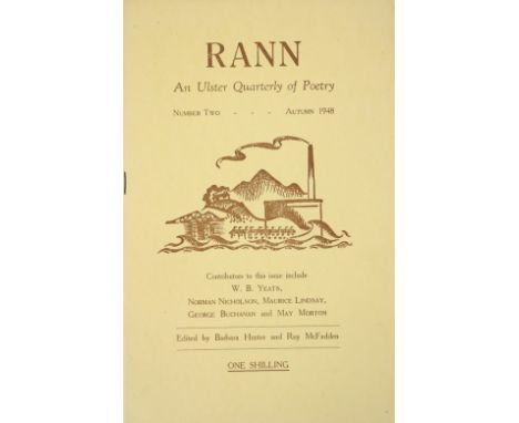 The Old Lady Says No?Yeats (W.B.).  A copy of Rann, an Ulster Quarterly of Poetry, Autumn 1948, containing first publication 