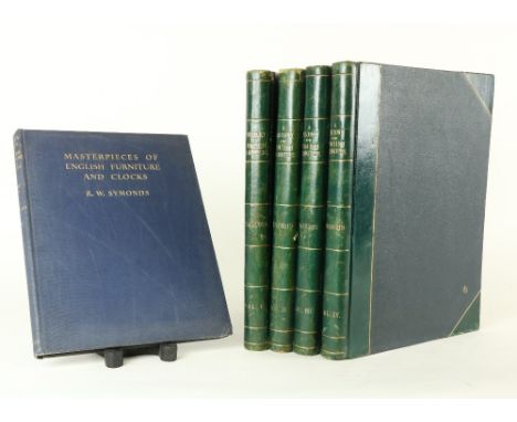 Macquoid (Percy) A History of English Furniture, folio L. 1904, 4 vols., First Edn., With very fine full page coloured plts.,