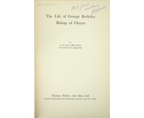 With Manuscript Notes & Comments by Luce & Berman[Berkeley] Luce (A.A.) & Jessop (T.E.) The Works of George Berkeley, Bishop 