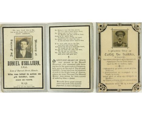 Cork I.R.A. VolunteersMemorial Cards: [Tadgh Barry] "Thadhg de Barra," who died for Ireland in Ballykinlar Prison on 15 Augus