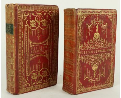 Bound for William Stawell, Esq.Bindings: Watson Stewart (John) The Treble Almanack for 1806 and 1810, 2 vols. D. 1806 and 181