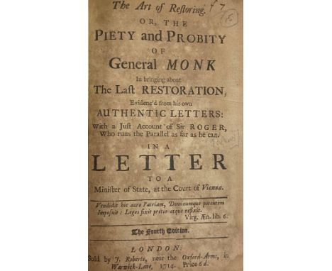Pamphlets: [Toland (John)] The Judgement of K. James the First and King Charles the First against Non Resistance, Discover'd 
