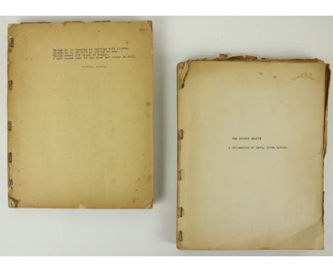 O'Faolain (Sean) The original working typescript of his collection of early Irish poetry in English translation, The Silver B