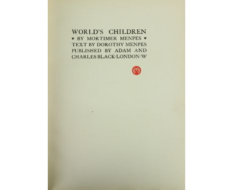 Signed Limited EditionsMenpes (Mortimer) Japan: A Record in Colour, lg. 4to L. n.d. [1901] Attractive cold. thro-out, t.e.g.;