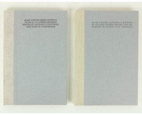 Signed by Michael and Anne YeatsCuala Press: Ussher (Arland) From a Dark Lantern, 8vo D. (Cuala Press Dalkey) 1978, Limited E