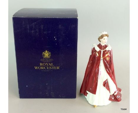 A Royal Worcester Figurine in celebration of the Queens birthday 2006 in box