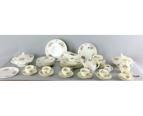 A large collection of Royal Worcester Roanake Dinner & Tea Set complete with Tureens. 