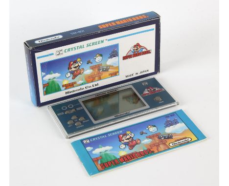 Nintendo Game & Watch [YM-801] Super Mario Bros. Crystal Screen handheld console Condition Report:  Item is complete, boxed a