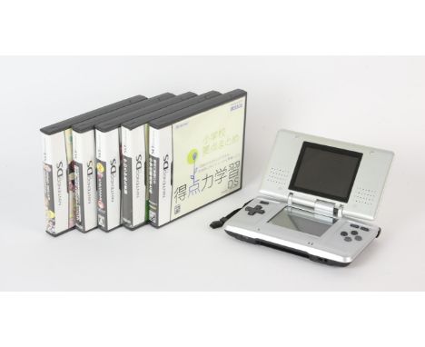 A Japanese Nintendo DS bundle (NTSC-J) - DS Console (Silver) + 5 games Includes: Futari Wa Precure Max Heart: Danzen, Brain A