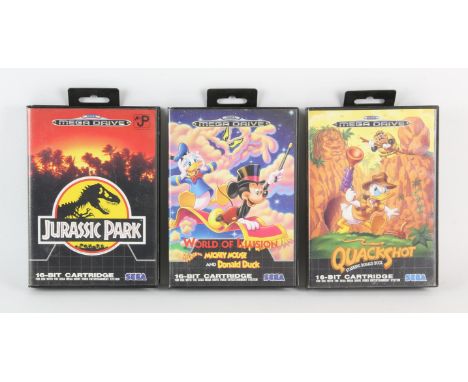 Amended Description SEGA Mega Drive console + 3 boxed games (PAL) Console box says that it includes Sonic the Hedgehog, but t