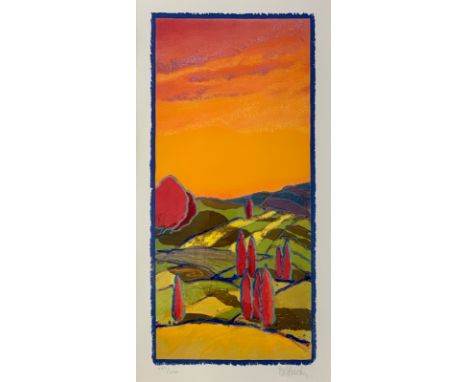 Barbara Brody (American, b. 1941), ‘Your Light’ limited edition screenprint, 247/395. Signed and numbered in pencil. Framed a