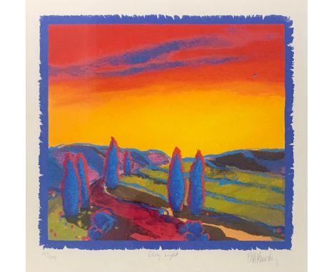 Barbara Brody (American, b. 1941), ‘Early Light’ limited edition screenprint, 207/395. Signed and numbered in pencil. Framed 