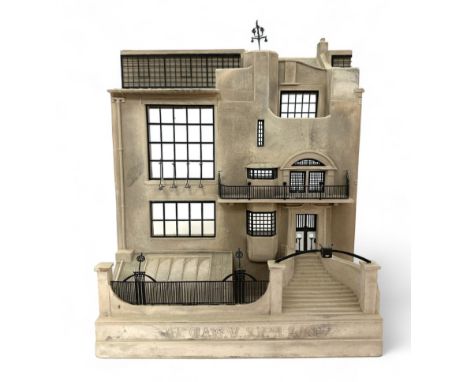 Timothy Richards (British), Glasgow School of Art architectural model, originally designed by Charles Rennie Mackintosh. Sign