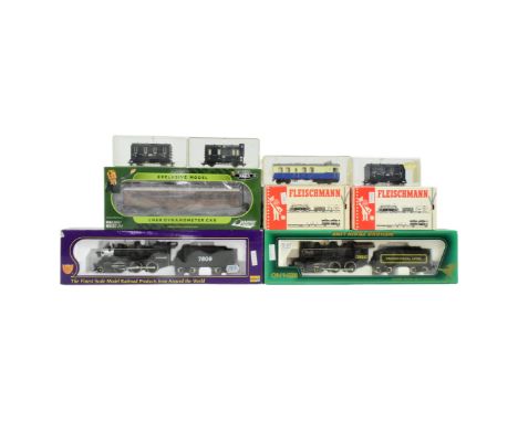 Model Railway - a collection of assorted vintage locomotives and rolling stock, from various brands such as Mehano, Fleischma