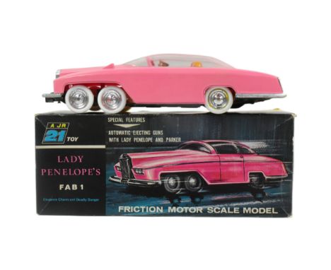 Thunderbirds - a vintage&nbsp;1960s (Empire Made) A JR 21 Lady Penelope's FAB 1 friction motor car with Penelope and Parker f