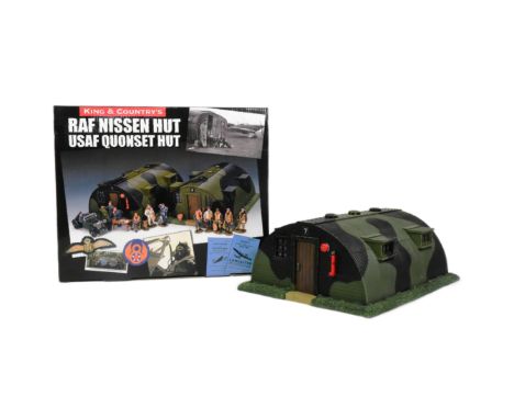 King &amp; Country - an original King &amp; Country 1/30 scale hand painted model No. RAF014 RAF Missen Hut USAF Quonset Hut.