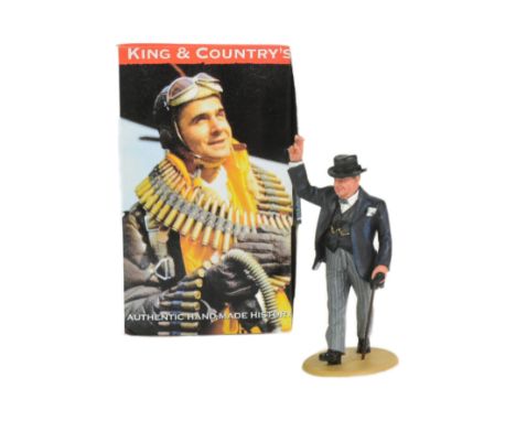 King &amp; Country - an original King &amp; Country 1/30 scale hand painted model No. RAF038 Winston Churchill V For Victory.