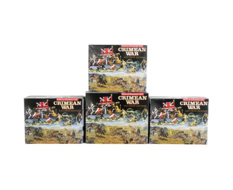 Model Soldiers - x4 boxed King &amp; Country Crimean War 1/30 scale hand painted metal soldier figurines comprising; x2 Colds