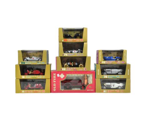 Diecast - a collection of x10 Italian Brumm made 1/43 scale boxed diecast models to include; 1936 Auto Union, 1933 Bugatti, 1