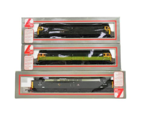 Model Railway - x3 vintage Lima OO gauge model railway trainset locomotive diesel engines, comprising of: No. 205188 class 40