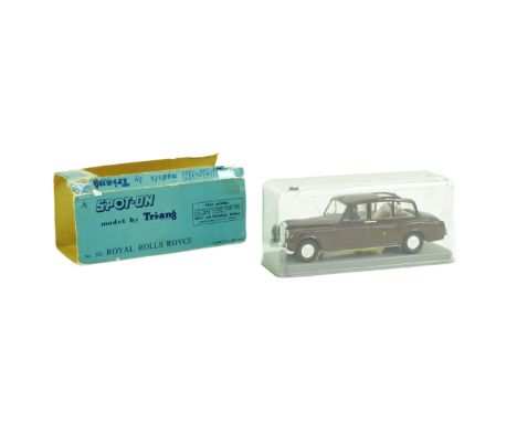 Diecast - an original vintage Triang Spot On 1/42 scale boxed diecast model No. 260 Royal Rolls Royce with Queen and Duke of 