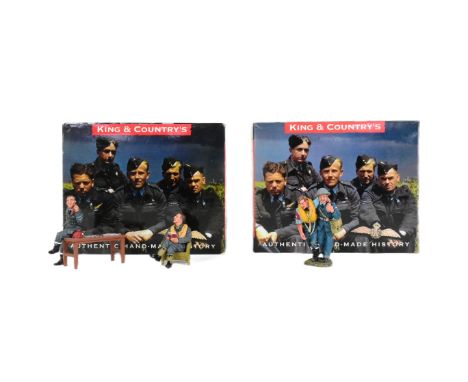 King &amp; Country - x2 original King &amp; Country Air Force series 1/30 scale model soldier comprising;&nbsp;RAF040 RAF Med