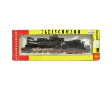 Model Railway - a vintage German Fleischmann made HO / OO gauge model railway trainset locomotive No. 1351&nbsp;Class BR 55 2