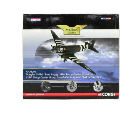 Diecast - a Limited Edition Corgi Aviation Archive 1/72 scale diecast model AA38205&nbsp;Douglas C-47 Skytrain USAAF 436th TC