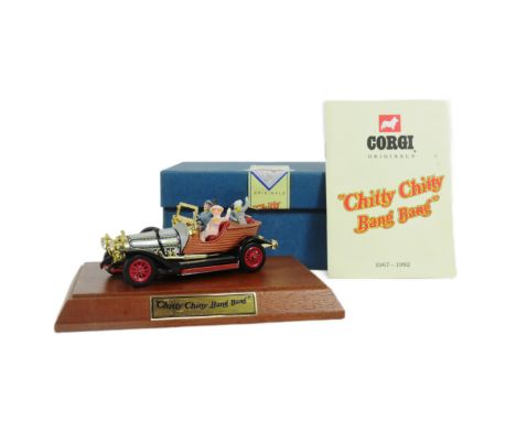 Diecast - a Corgi made Chitty Chitty Bang Bang reissue diecast model. The model with all x4 passengers and retractable workin