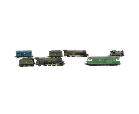 Model Railway - a collection of x5 Triang / Hornby and Lima OO gauge model railway trainset locomotive engines to include; Ho