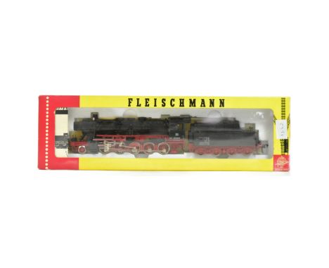 Model Railway - a vintage German Fleischmann made HO / OO gauge model railway trainset locomotive No. 4177&nbsp;Class BR 051 