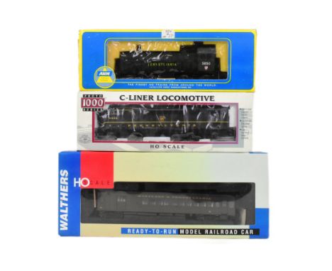 Model Railway - x3 original HO / OO gauge model railway trainset locomotives comprising; AHM (Yugoslavia)&nbsp;Pennsylvania 5