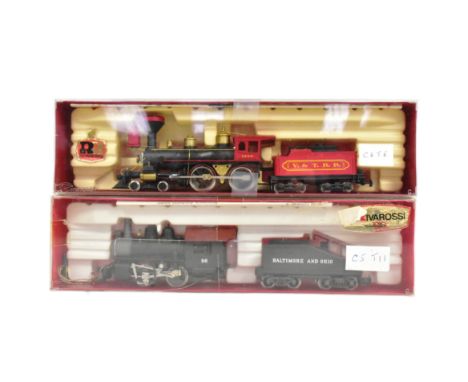 Model Railway - x2 vintage Rivarossi OO gauge trainset locomotive engines. Comprising of no. 1207 4-4-0 'della Virginia &amp;