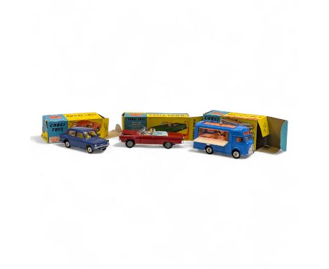 Collection Of Three Boxed Corgi Toys To Include Smiths Karrier Mobile Canteen 471 Boxed, Chrysler Imperial 246 Boxed And Hill