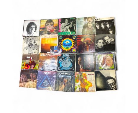 A collection of various records, to include Elvis Presley, Rock n Roll, HMV CLP 1093; Otis Spann, Cracked Spanner Head, Deram