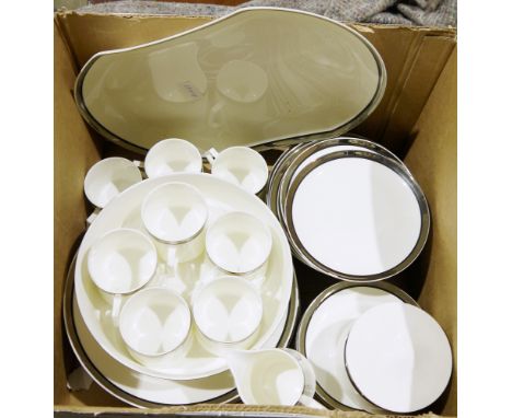 Mikasa bone china Solitude pattern part tea and dinner service&nbsp;(1 box)&nbsp;