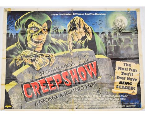 Stephen King's Creepshow (1982) quad film poster, 76cm x 101cm, folded.