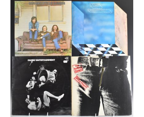 Approximately 100 albums including Family, Traffic, Led Zeppelin, Roxy Music, Bob Dylan, Grateful Dead, Captain Beefheart, Ye