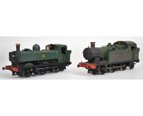Two Bachmann GWR 00 gauge model railway locomotives comprising Pannier tank and 0-6-2 tank