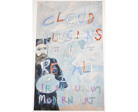 Peter Diog (Scottish b1959) Cloud Illusions 1 Recall, Irish Museum of Modern Art, signed limited edition 18/100 poster, dated