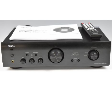 Denon PMA-720AE integrated amplifier with remote control, instruction manual and original box