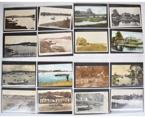 A large collection of vintage postcards, most relating to ferries, pleasure boats etc., including Shrewsbury, Upton, Uffingto