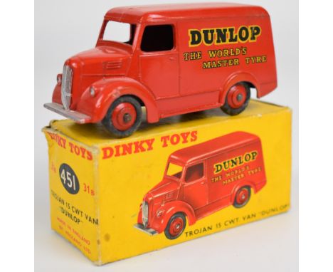 Dinky Toys diecast model Trojan CWT Van 'Dunlop', 451, in original box.